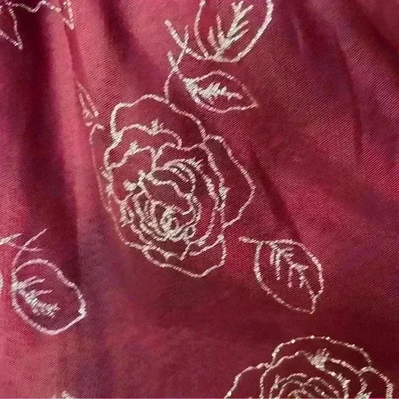 Knitworks Girls Size 12 Red Dress Sleeveless Flowers Holidays - Picture 3 of 4